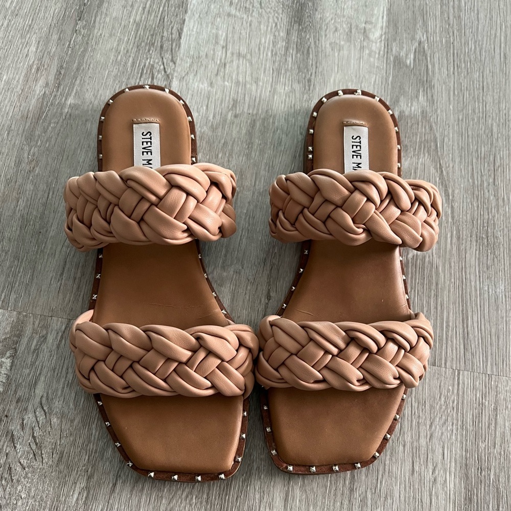 Steve Madden Chunky Knot Pale Pink Flat Sandal